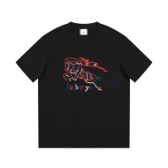 Футболка Burberry Rider On A Horse Print Logo "Black"