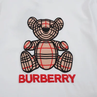 Футболка Burberry With Bright Inscription And Toy Print "White" фото № 7
