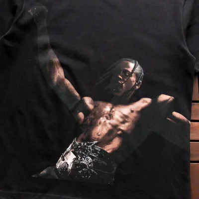 Футболка Cactus Jack Merch Man With Wide Belt "Black" фото № 4