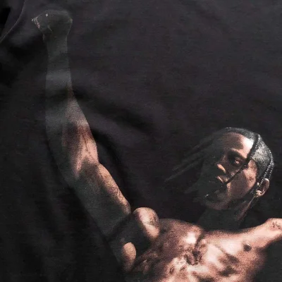 Футболка Cactus Jack Merch Man With Wide Belt "Black" фото № 5