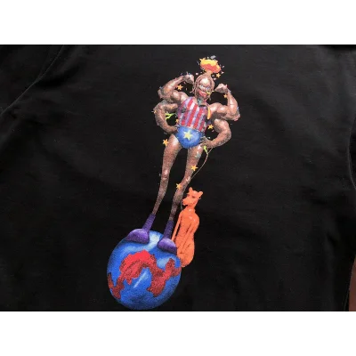 Футболка Cactus Jack Merch Four-armed Man On Ball "Black" фото № 5