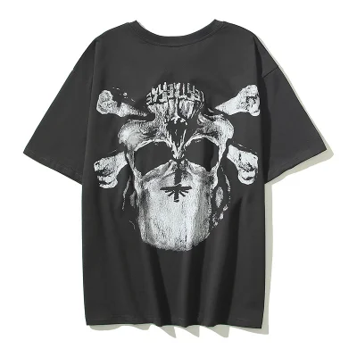 Футболка Cactus Jack Merch Skull And Bones "Black" фото № 3