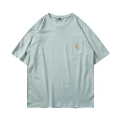 Футболка Carhartt Cotton With A Logo On The Pocket "White/Blue"