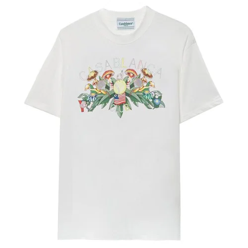 Футболка Casablanca Mushroom Glade Print "White"