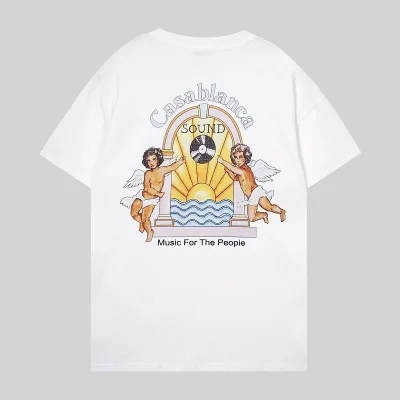 Футболка Casablanca Angels WIth Sun Front Print "White" фото № 2