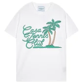 Футболка Casablanca Big Palm Trees And Inscription Tennis Club "White"