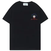 Футболка Casablanca Colorful Hearts Print "Black"