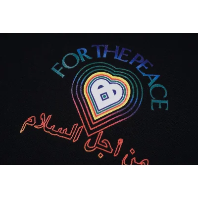 Футболка Casablanca Colorful Hearts Print "Black" фото № 5