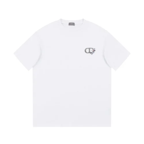 Футболка Christian Dior Flower Logo "White"