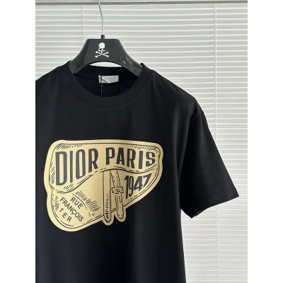 Футболка Christian Dior With Vintage Print "Black" фото № 2