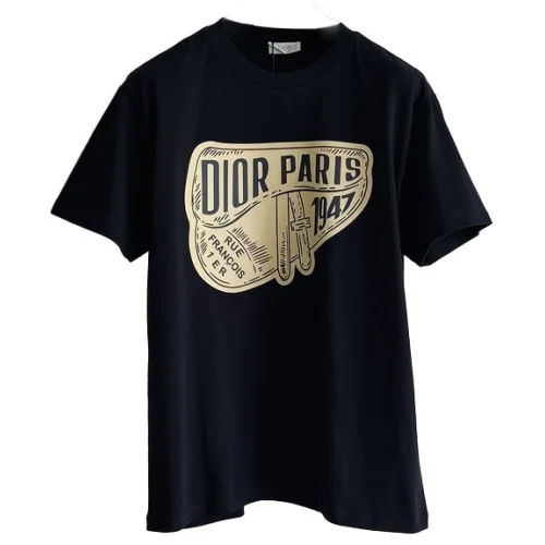 Футболка Christian Dior With Vintage Print "Black"