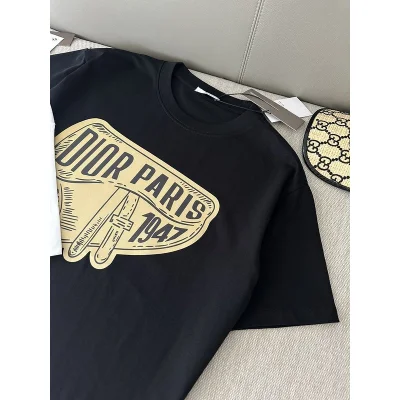Футболка Christian Dior With Vintage Print "Black" фото № 3