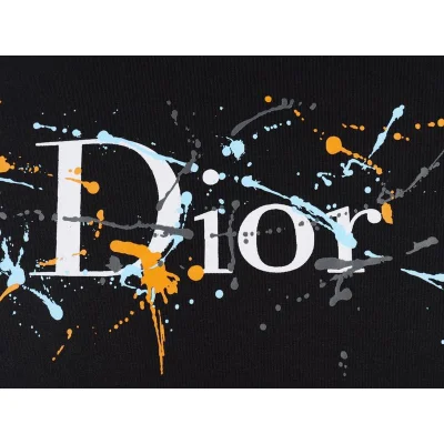 Футболка Christian Dior Colorful Blots "Black" фото № 3