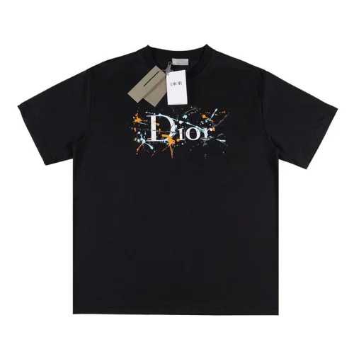 Футболка Christian Dior Colorful Blots "Black"