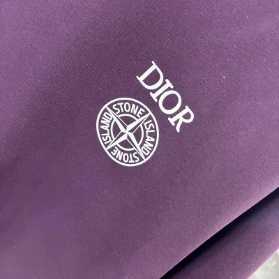 Футболка Christian Dior Logo Dior Compass "Purple" фото № 2