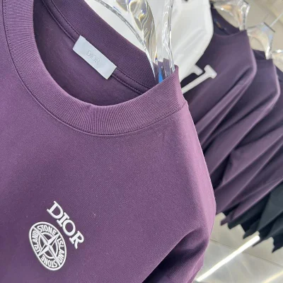 Футболка Christian Dior Logo Dior Compass "Purple" фото № 3