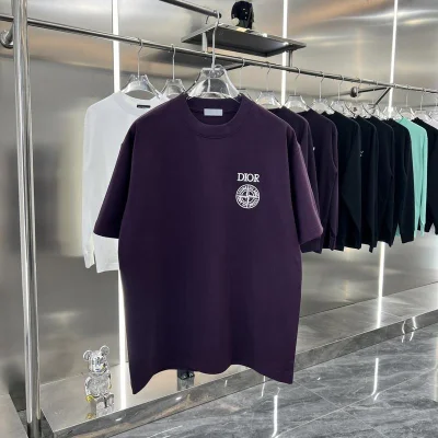 Футболка Christian Dior Logo Dior Compass "Purple" фото № 4