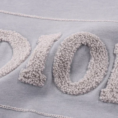 Футболка Christian Dior Fluffy Logo "Gray" фото № 4