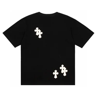 Футболка Chrome Hearts Shortened "Black" фото № 3