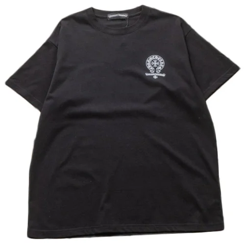 Футболка Chrome Hearts Big Back Logo And Rounded Inscription "Black"