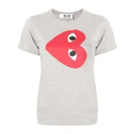 Футболка Comme des Garçons Play Rotate Heart Eyes "Gray"