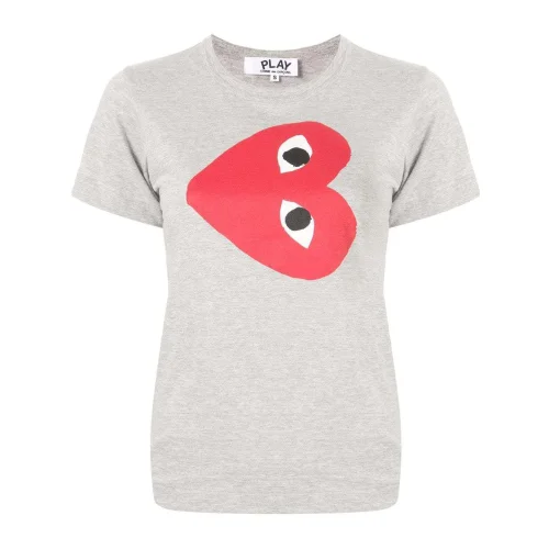 Футболка Comme des Garçons Play Rotate Heart Eyes "Gray"