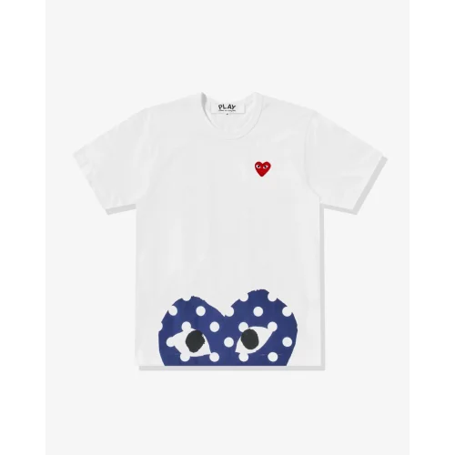 Футболка Comme des Garçons Play Half Heart "White"