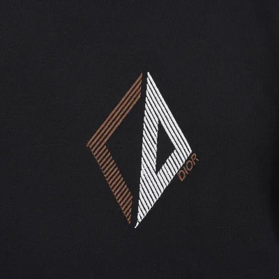 Футболка Dior Rhomb Monogram "Black" фото № 4
