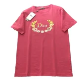 Футболка Dior With A Beautiful Print And Logo "Pink"
