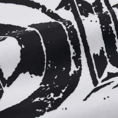 Футболка Dior With Three-Dimensional Text Logo Print "White" фото № 5