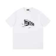 Футболка Dior With Three-Dimensional Text Logo Print "White"