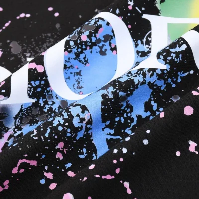 Футболка Dior Paints In Abstraction "Black" фото № 2