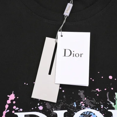 Футболка Dior Paints In Abstraction "Black" фото № 5