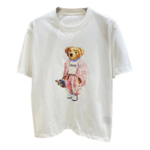Футболка Dior Fashion Bear "White"