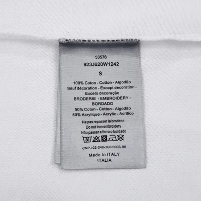 Футболка Dior Basic Collection With Small Logo "White" фото № 4