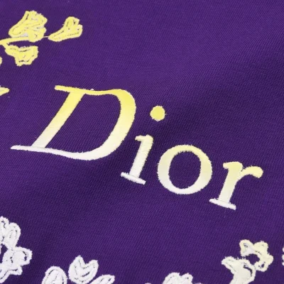 Футболка Dior With Wreath Of Flowers "Violet" фото № 8