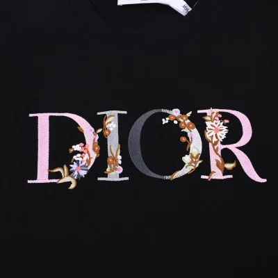 Футболка Dior Brand Letters With Colors "Black" фото № 5