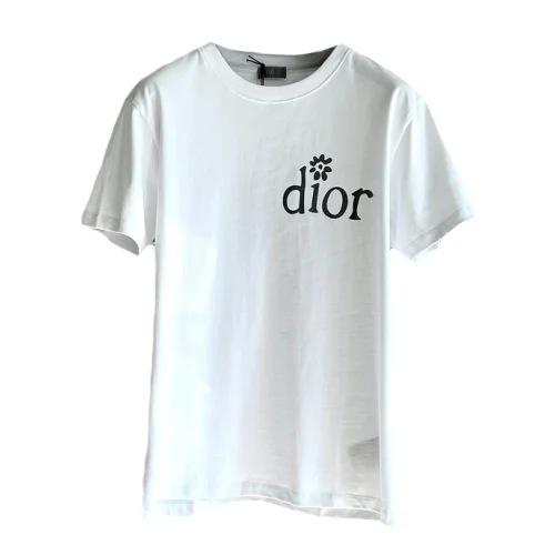 Футболка Dior With A Flower "White"