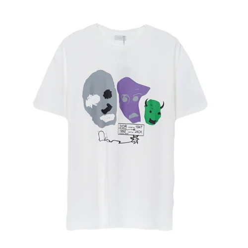 Футболка Dior Faces "White"