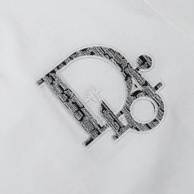 Футболка Dior With The Base Logo "White" фото № 4