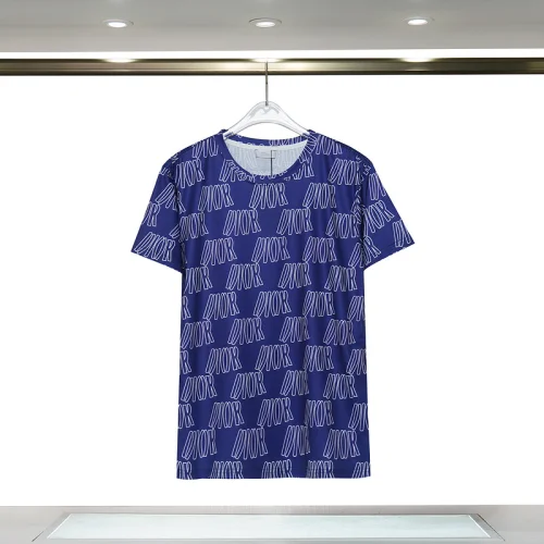 Футболка Dior With Monotonous Inscriptions "Blue"