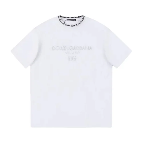 Футболка Dolce Gabbana With A Print Of Different Logos "White"
