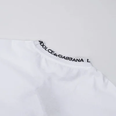 Футболка Dolce Gabbana With A Print Of Different Logos "White" фото № 4