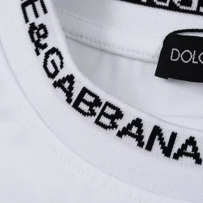 Футболка Dolce Gabbana With A Print Of Different Logos "White" фото № 6