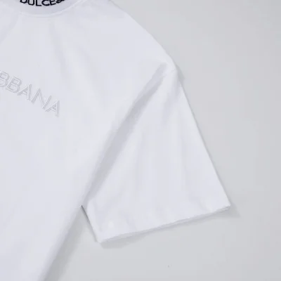 Футболка Dolce Gabbana With A Print Of Different Logos "White" фото № 7