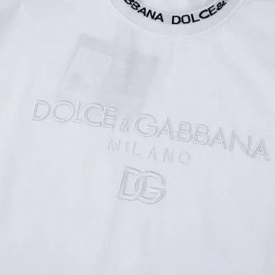 Футболка Dolce Gabbana With A Print Of Different Logos "White" фото № 3
