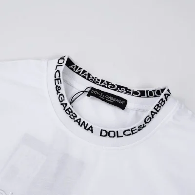 Футболка Dolce Gabbana With A Print Of Different Logos "White" фото № 2
