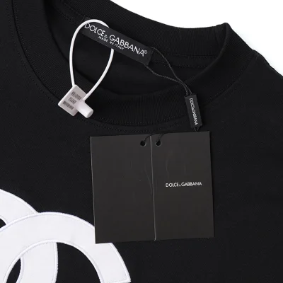 Футболка Dolce Gabbana With Monogram "Black" фото № 3