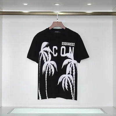 Футболка Dsquared2 With Palm Trees "Black" фото № 2