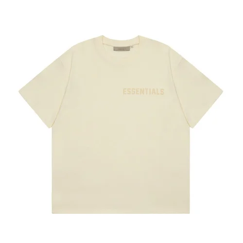 Футболка Fear Of God With A Text Logo "Cream"